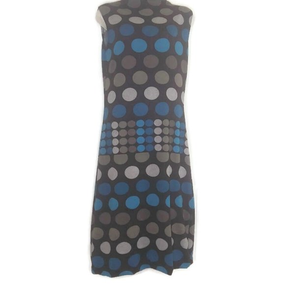 Vintage 90's Y2K Kay Oss Original Polka Dot Midi Sweater Dress - Picture 1 of 4